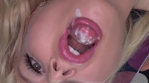 Hairy blonde hair raw cumshot